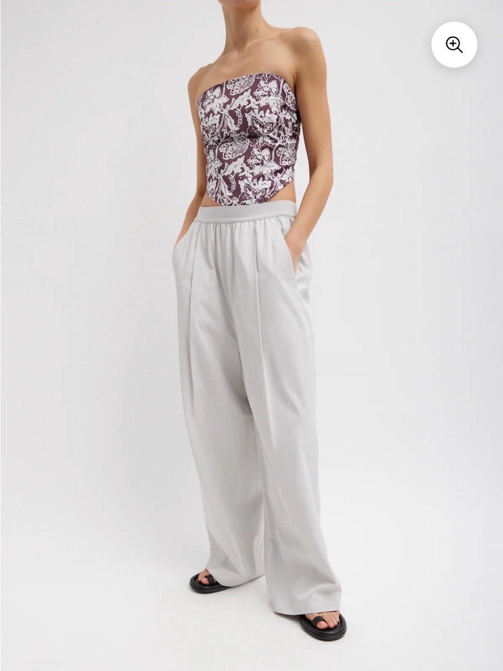 Tibi Drapey Suiting Marit Pull On Pant